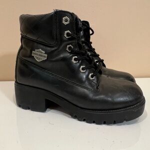 Harley-Davidson Women's Black Leather Boots